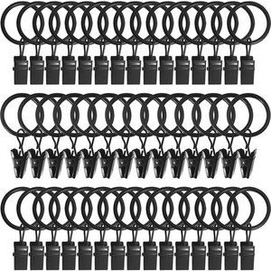 COPY - 44 Pack Metal Curtain Rings with Clips, Curtain Hangers Clips